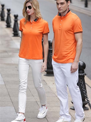 橙色T恤1男女